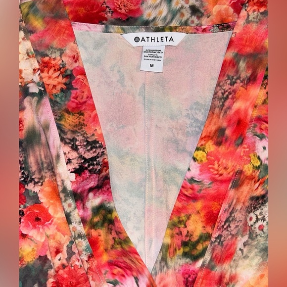 NWOT Athleta Marlow Romper, Renewed Bloom Pink SIZE M - Picture 5 of 6